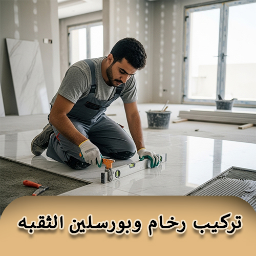 تركيب رخام وبورسلين الثقبه