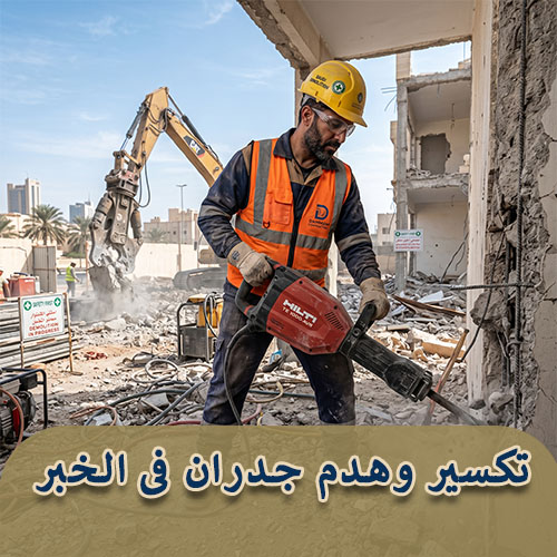 تكسير وهدم جدران فى الخبر